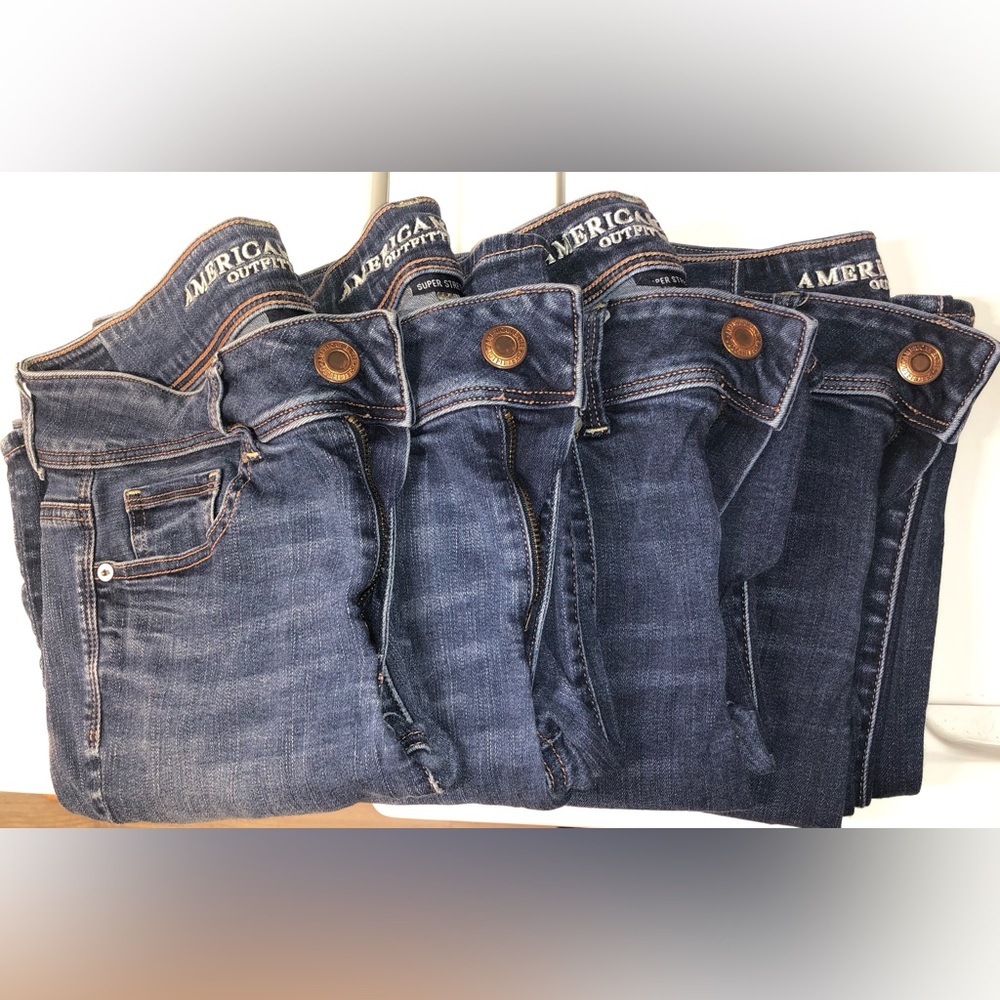 American Eagle Outfitters Blue Flare & Wide Leg Jeans - Picture 5 of 5